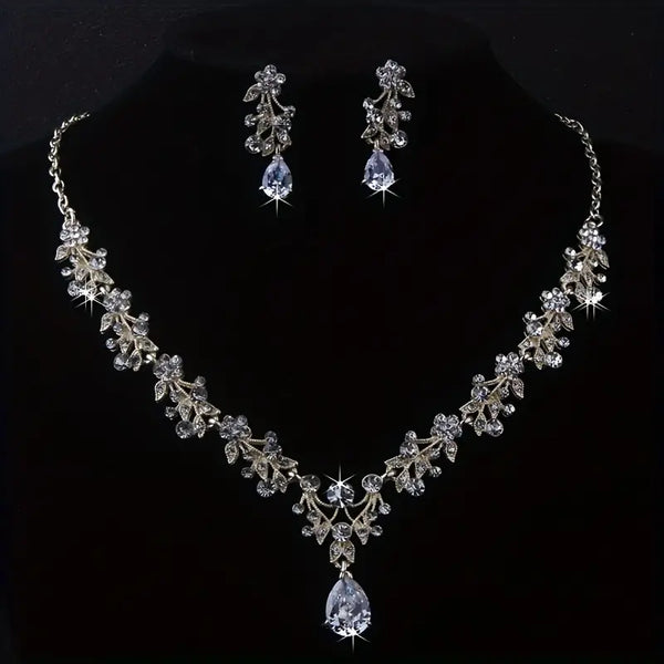 BridalElegance™ Necklace & Earrings Set – Royal Flair™